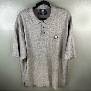 Vintage 90s Buffalo Sabres NHL Goathead Logo Lee Sport Grey Polo Shirt Size XL